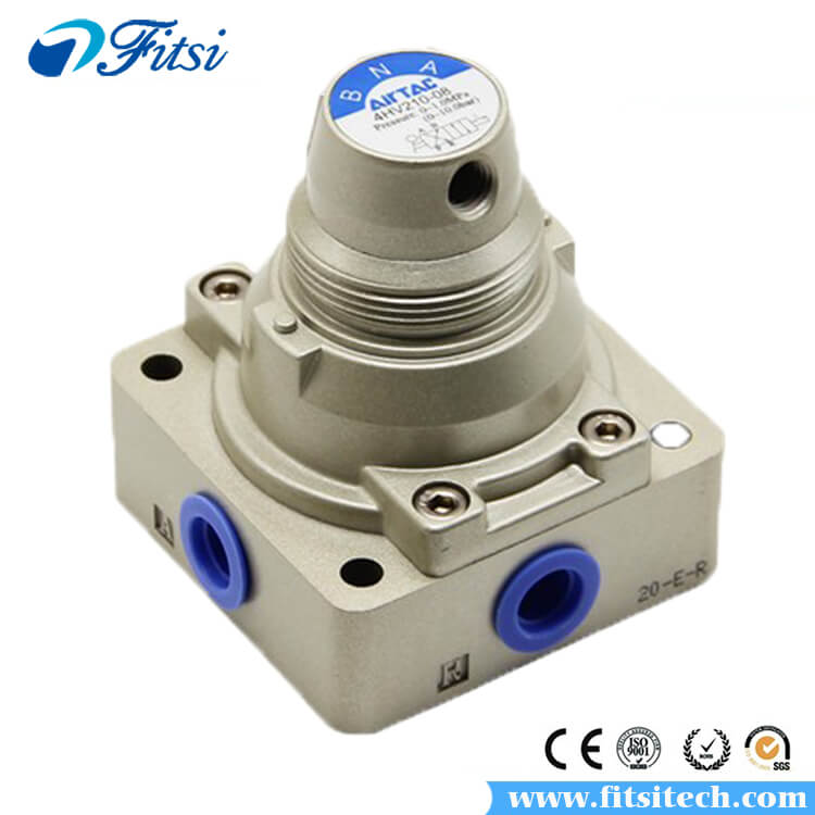 4 Way 2 Position Hand Operated Lever Pneumatic Air Valve 1//2 NPT