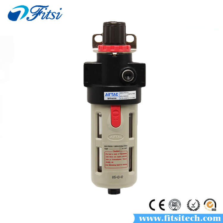 Airtac Air AR、BR Series AR15001 AR2000 BR20001 BR30001 BR40001 Control Compressor Pressure Gauge Relief Regulator Valve with Gauge Hose