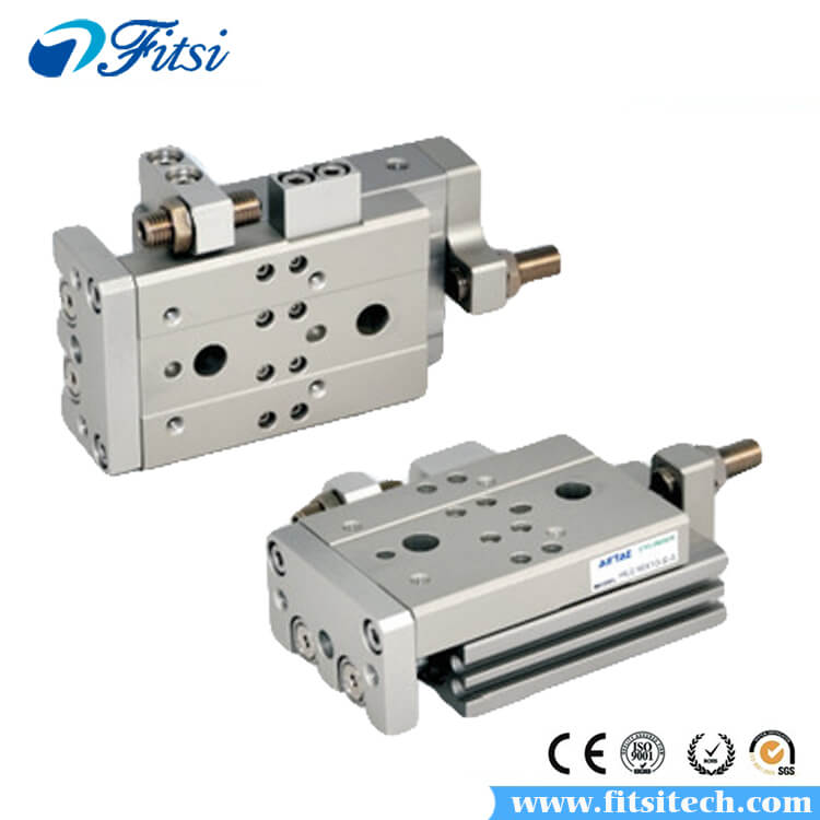 HLQ Series AirTAC Slide Table Pneumatic Cylinder HLQ8X10S HLQ8X20S HLQ8X30S HLQ8X40S HLQ8X50S Sliding Pneumatic Cylinder